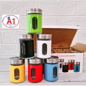 GLASS SPICE JAR